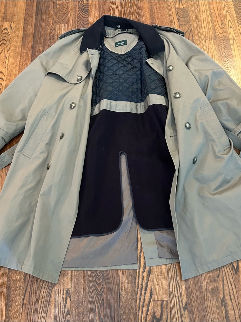 Lauren Ralph Lauren Vintage All Weather Double Breasted Trench Coat 50R
